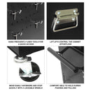 6 Drawer Lockable Tool Cabinet On Wheels, Steel Rolling Tool Chest With Detachable Toolbox