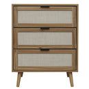 3 Drawer Cabinet, Suitable For Bedroom, Living Room, Study - Walnut