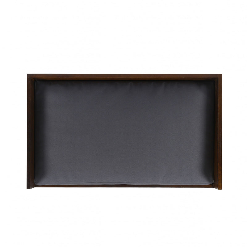 Dog Bed With Sleek Hairpin Legs - Reclaimed Oak / Iron