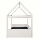 Upholstered House Style Daybed With LED Light Strips