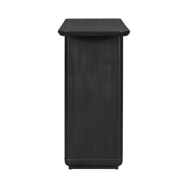 Console Table With Curved Corners And U Base Design