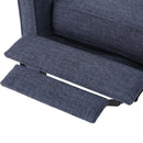 Mid-Century Modern Recliner With Button Tufted Waffle Stitch