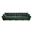 Modern Sofa & Pillows, Textured Cover, High Rebound Cushions