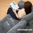 Modular U Shaped Sectional Sofa With Reversible Design