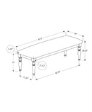 Bench, Rectangular, Upholstered, Transitional - Gray