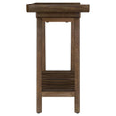 Ornelas - Console Table With Slatted Shelf - Mango Brown