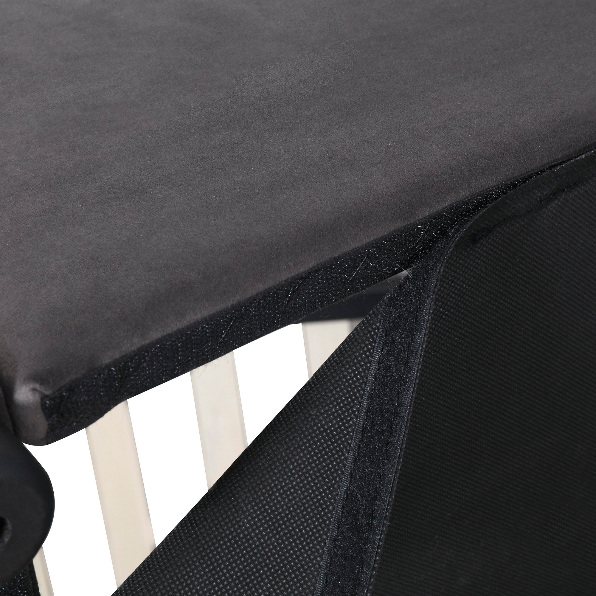 Upholstered Platform bed with a Hydraulic Storage System, Queen size, Gray - Atlantic Fine Furniture Melbourne FL