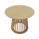 Modern Round Coffee Table With Grille Moldin