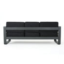 Cape Coral - Modern 3 Seater Sofa With Metal Tray