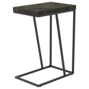 Carly - Expandable Engineered Wood C-Shaped Side Table