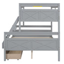 Bunk Bed With Ladder And Safety Guardrail