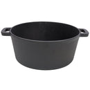 2 In 1 Pre-Seasoned Cast I Dutch Oven With Dual Handles, 5 Quart - Black