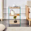 Modern 3 Layer Bedside Cabinet With Storage Function