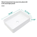 Modern Ceramic Rectangular Vessel Bathroom Sink
