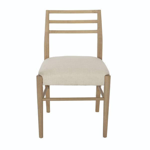 Farmhouse Style Dining Chair Set With Ladder Back Design