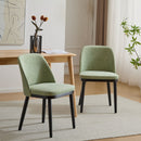 Modern Dining Chair With Curved Backrest