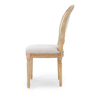 French Country Inspired Dining Chair With Iconic Round Backrest
