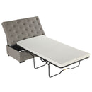 Convertible Folding Sofa Bed Ottoman With Memory Mattress And Tufted Design