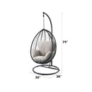 Simona - Patio Swing Chair with Stand - Atlantic Fine Furniture Inc