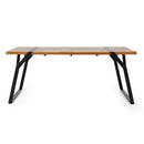 Zora - Dining Table Industrial & Iron Table - Black