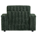 Oversized Chaise Lounge Indoor Rabbit Fur Sofa Bed With Storage Ottoman And Armrests Cup Holders With Deep Seat