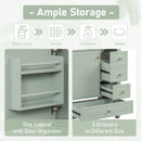 Freestanding Bathroom Vanity With Sink, Soft Close Door, 3 Drawers