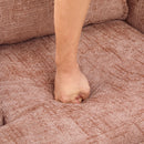 Modern Swivel Barrel Chair With Dual-Layer Cushion