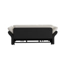 Queen Pull Out Sofa Bed, 3 In 1 Convertible Sleeper Tufted With 2 Soft Pillows