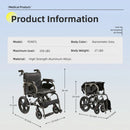 Lightweight Foldable Transport Wheelchair For Adults,Square Tube Design