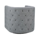 Capstone - Swivel Barrel Chair With Nailhead Accents And Button Tufting