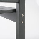 5 Piece Outdoor Dining Set For 4, Patio Table With Umbrella Hole And 4 Armrest Chairs For Backyard - Gray