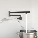 Modern Design Pot Filler Faucet Wall Mount Kitchen Sink, Folding Stretchable