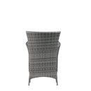 Tashelle - Patio Bistro Set - Gray Fabric & Gray Wicker - Atlantic Fine Furniture Inc