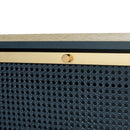 Modern Rattan 3 Door Shoe Rack Cabinet For Entryway