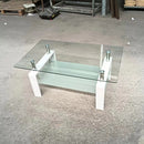 Tempered Glass Table With Storage