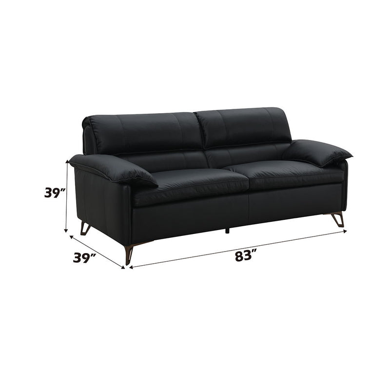 Eilene - Loveseat - Black