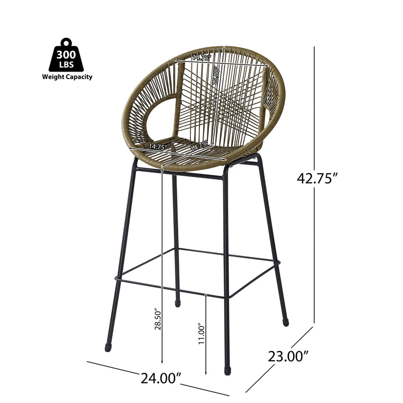 Ferrara - Outdoor Patio Barstool (Set of 2)