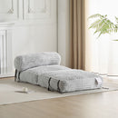 Latina - Indoor Foldbable Bean Bag Lounge Chair - Light Gray