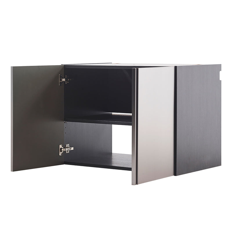 Nova Series - Wood Base Door Wall Mounted Garage Cabinet Soft Closing Water Resistant - Dark Gray