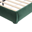 Upholstered Simple Modern Bedroom Bed With Curved Headboard