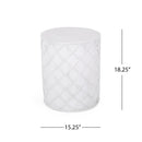 End Table, Outdoor - Antique White