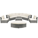 Patio Furniture Set Outdoor Daybed Rattan Sectional With Cushions And Center Table