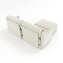 Stylish Sofa With Ottoman And Lumbar Pillows, Ergonomic Design