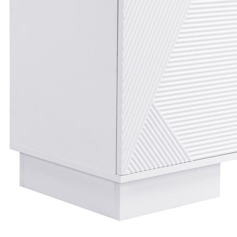 Modern TV Stand With Storage Cabinets, 4 Drawers