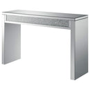 Gillian - Mirrored Acrylic Entryway Console Table - Silver - Atlantic Fine Furniture Inc