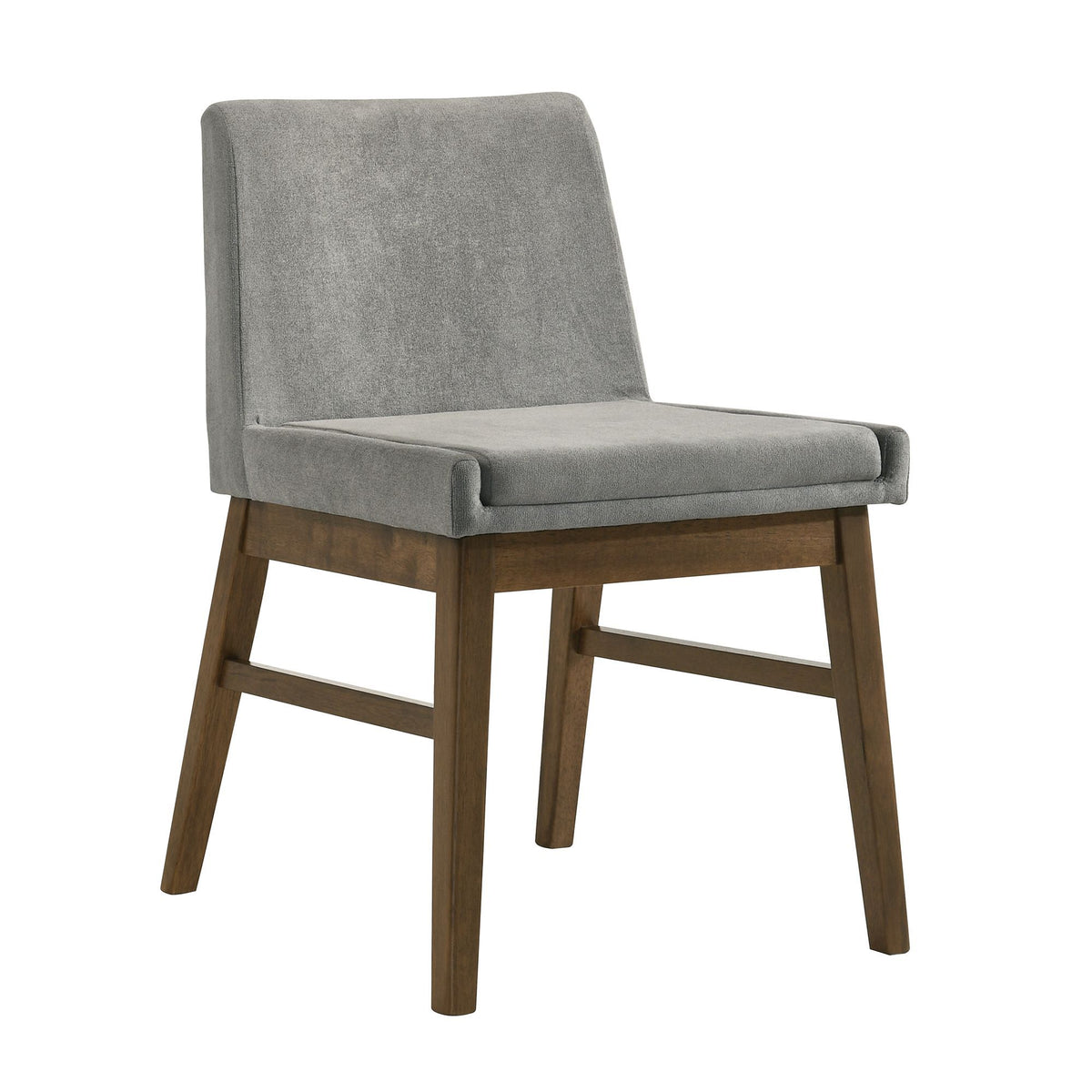 Weston Upholstery Side Chair (Set of 2) in Walnut With Smoke Fabric by Elements International, view 4