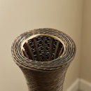 Tall Designer Floor Vase With Elegant 2 Tone