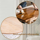 Round Coffee Table With Storage - White / Light Oak