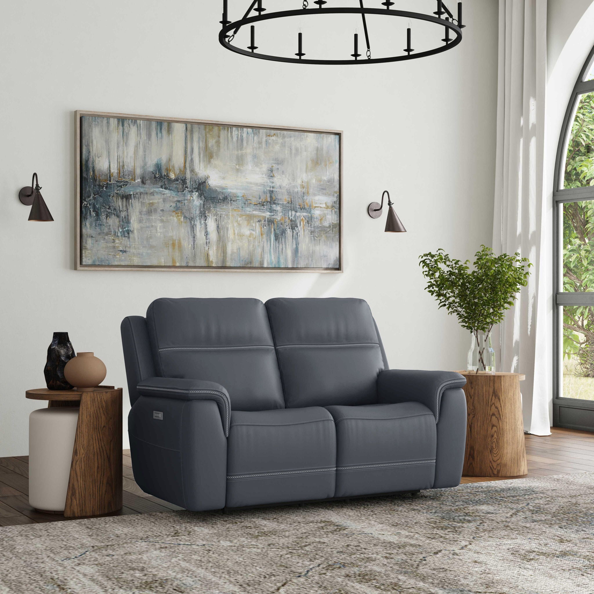 Sawyer - Power Reclining Loveseat With Power Headrests, Lumbar