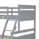 Bunk Bed With Ladder And Safety Guardrail